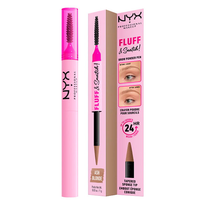 NYX Professional Makeup Lápiz de Polvo para Cejas Fluff & Snatch #01 - 1 g - Vegan y Cruelty-Free - Resistente 24h