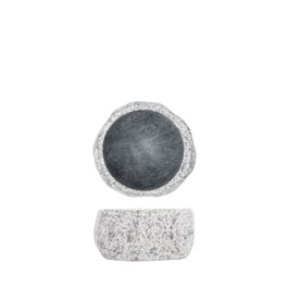 Summa Premium Bol Gris de Piedra Natural 10x6 cm