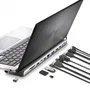 NGS WonderDock 12 Pro Hub USB Tipo-C 12 en 1 con 2xHDMI 4K, VGA, RJ45, 3xUSB 3.0, Lector Tarjetas SD/TF, USB-C PD 100W Gris