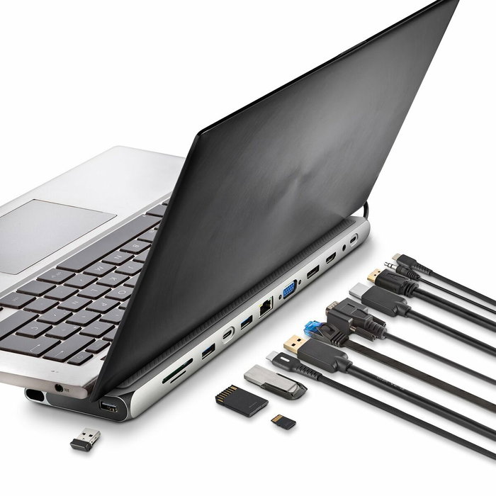 NGS WonderDock 12 Pro Docking Station USB Tipo-C 12 en 1 Plata NGS WonderDock 12 Pro Docking Station USB Tipo-C 12 en 1 Plata