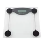 Orbegozo PB-2211 Báscula de Baño Electrónica 150 kg con Vidrio Templado, Pantalla LCD, Apagado Automático y Base Antideslizante - Negro/Transparente