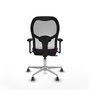 PIQUERAS Y CRESPO Silla de oficina Jorquera Morado/Blanco con Brazos 3D