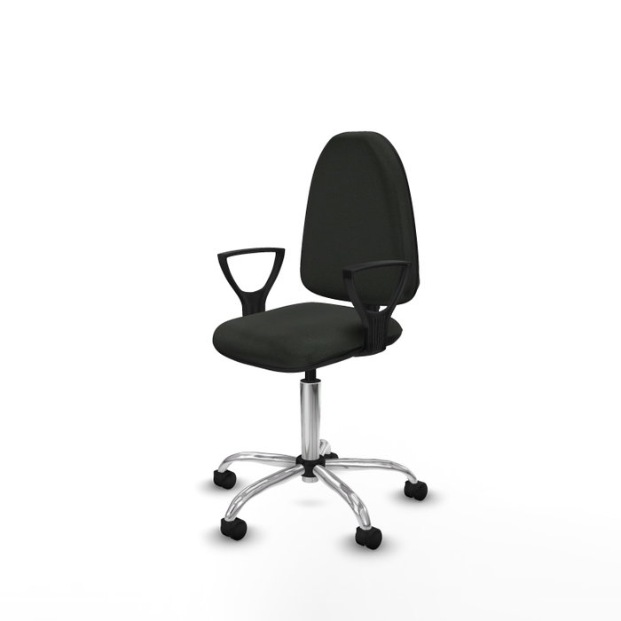 PIQUERAS Y CRESPO Silla de oficina Aýna Negra con Brazos Fijos PIQUERAS Y CRESPO Silla de oficina Aýna Negra con Brazos Fijos