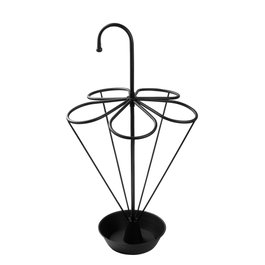 Aberto Design Paragüero 001, Metal Negro, 40 x 40 x 76 cm