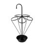 Aberto Design Paragüero 001, Metal Negro, 40 x 40 x 76 cm