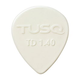 Graphtech Tusq Tear Drop Pick 1.4Mm White (Bright) Púas para Guitarra Acústica y Eléctrica, Paquete de 6