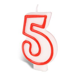 Best Products Vela n°5 Cera Repostería Rojo / blanco