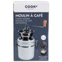 Cook Concept Molinillo de Café Barista, Estilo Retro, Capacidad 220 ml, Medidas 15,5x8,5x20 cm