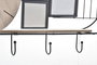 DKD Home Decor Estanteria Pared Urban Negro Marron Metal Madera 10 x 26 x 52 cm (4 Unidades)