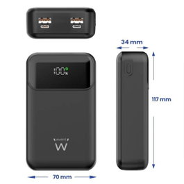 Ewent Powerbank EW1164 20000mAh 65W Negro