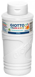 GIOTTO Bote de pintura de dedos de 750 ml Blanco