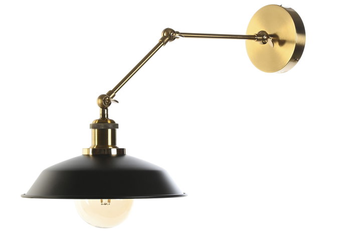 Lampara Aplique Vintage DKD Home Decor Dorado Negro 53 x 23 x 26 cm