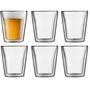 Bodum CANTEEN Set de 6 vasos de doble pared 0.2 l Transparente