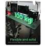 ICY BOX IB-EW122B-TT Mesa Escritorio Eléctrica Regulable en Altura 140x70 cm, Negro, 100 kg de Carga, Ajuste 630-1280 mm