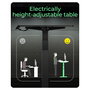 ICY BOX IB-EW122B-TT Mesa Escritorio Eléctrica Regulable en Altura 140x70 cm, Negro, 100 kg de Carga, Ajuste 630-1280 mm