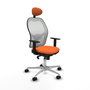 PIQUERAS Y CRESPO Silla de oficina Jorquera Naranja y Blanco