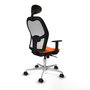 PIQUERAS Y CRESPO Silla de oficina Jorquera Naranja y Blanco