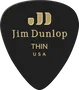 Dunlop Pack 12 Púas Genuine Celluloid Classic Negro - Thin
