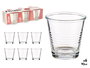 Vivalto Set 6 Vasos Cafe 90ml Vidrio Transparente 24.5x7x13cm (Set de 24)