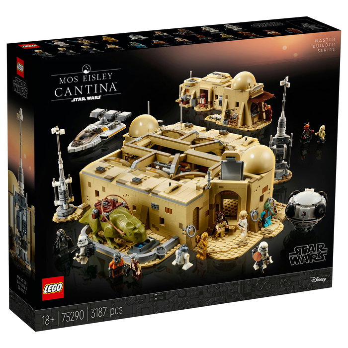LEGO Star Wars Mos Eisley Cantina 75290 - Juego de Construcción 3187 Piezas con 21 Minifiguras