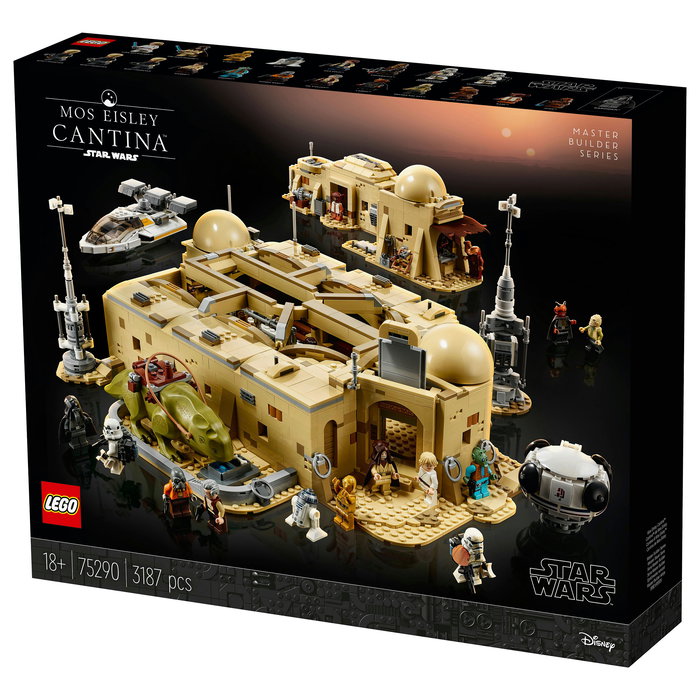 LEGO Star Wars Mos Eisley Cantina 75290 - Juego de Construcción 3187 Piezas con 21 Minifiguras