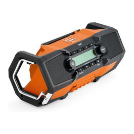 Fein ARAD 18 BC AS - Radio de obra portátil digital DAB+/FM con Bluetooth, 30W, resistencia IP54 y batería de 18V, color negro/naranja