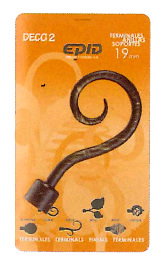 Finstock Barra Terminal para Cortina Metal 19 mm Negro/Oro