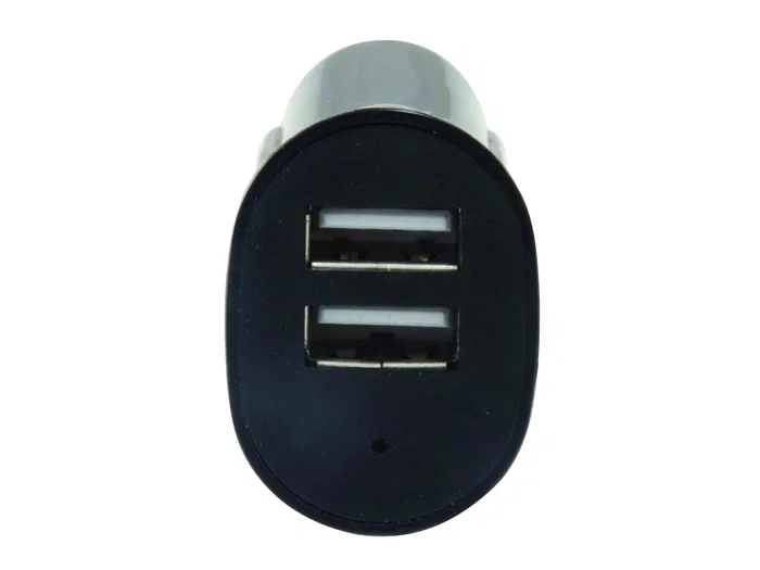 Conceptronic CUSBCAR4A Cargador de Coche USB de 2 Puertos 4.2A Negro, 5V 2.1A para Cámara, GPS, Smartphone, Tablet, con Indicador LED