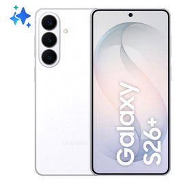 Samsung Galaxy S26+ Smartphone 6.7" Dynamic AMOLED 2X, 512GB/12GB RAM, Procesador Exynos 2600, Triple Camara 50MP, Bateria 4900 mAh, 5G, IP68, Android 16.0, Blanco