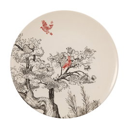 Le coq Plato Kerasia Alumina Porcelain 30,5 cm (3 Unidades) Alta Resistencia