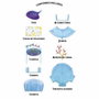 Toy Partner Acuario Zhu Zhu sin agua con decoración submarina