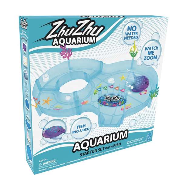 Toy Partner Acuario Zhu Zhu No Necesita Agua con Pez Especial, Arrecife de Coral y Decoración Submarina. Edad Mínima Recomendada: 4 Años