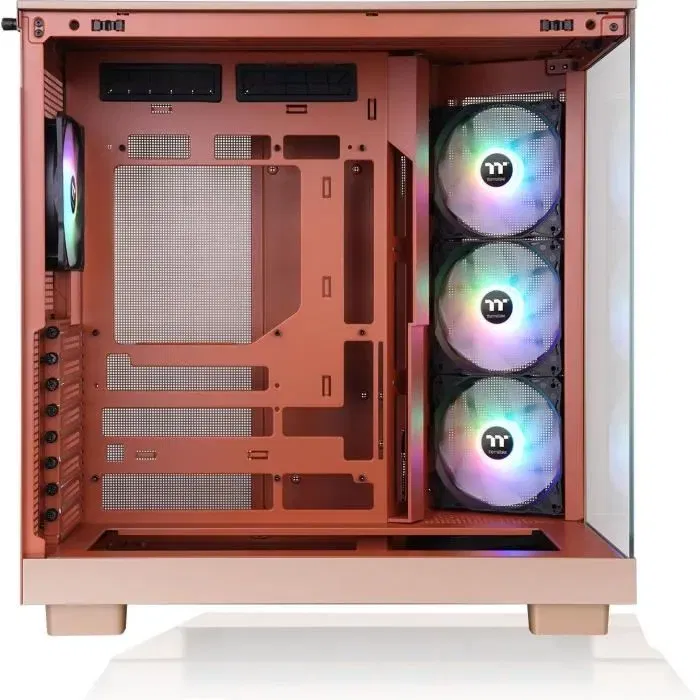 Thermaltake View 380 XL TG ARGB Chasis Gaming PC - Ventana Cristal Templado, Luz ARGB, Color Arena Gravilla / CA-11E-00MGWN-00