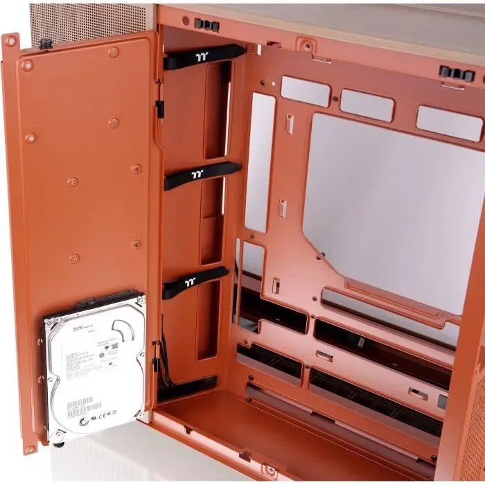 Thermaltake View 380 XL TG ARGB Chasis Gaming PC - Ventana Cristal Templado, Luz ARGB, Color Arena Gravilla / CA-11E-00MGWN-00