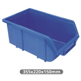 Hantums Gaveta de polipropileno 220x355x150mm Azul