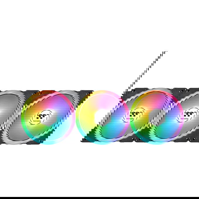 Thermaltake SWAFAN EX14 ARGB Ventilador de PC para Refrigeración 140mm, Iluminación LED, Pack de 3 Unidades