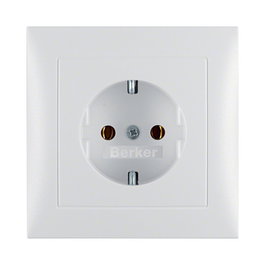 Berker 4742 99 09 UP-Steckdose PWS con placa S.1 Blanco