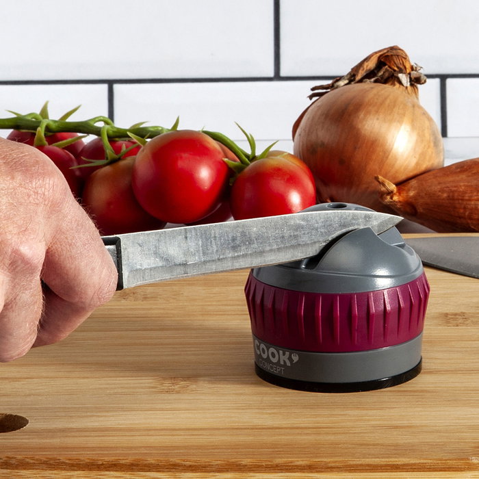 Cook Concept Afilador Doble con Ventosa