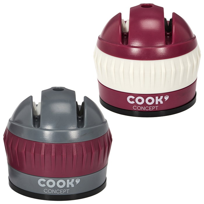 Cook Concept Afilador Doble con Ventosa