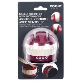 Cook Concept Afilador Doble con Ventosa