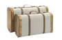 DKD Home Decor Baul Alpino Marron Beige 37 x 24 x 60 cm Set de 2