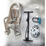 Mottez Gancho doble de metal, 7,4 x 6 x 4,8 cm, pack de 5 unidades