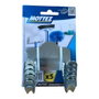 Mottez Gancho doble de metal, 7,4 x 6 x 4,8 cm, pack de 5 unidades
