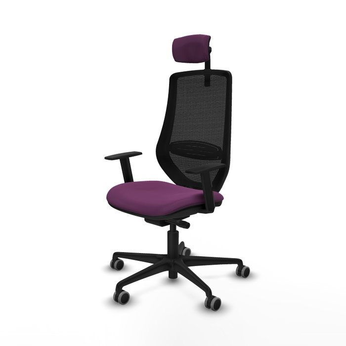 PIQUERAS Y CRESPO Silla de oficina Mardos con mecanismo Sincro/Traslack, Morado/Negro PIQUERAS Y CRESPO Silla de oficina Mardos con mecanismo Sincro/Traslack, Morado/Negro