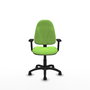 PIQUERAS Y CRESPO Silla de oficina Algarra color Pistacho con Brazos 2D