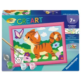 Ravensburger CreArt Kids 13x18 cm Kit de Pintura para Niños con Motivos de Gatos