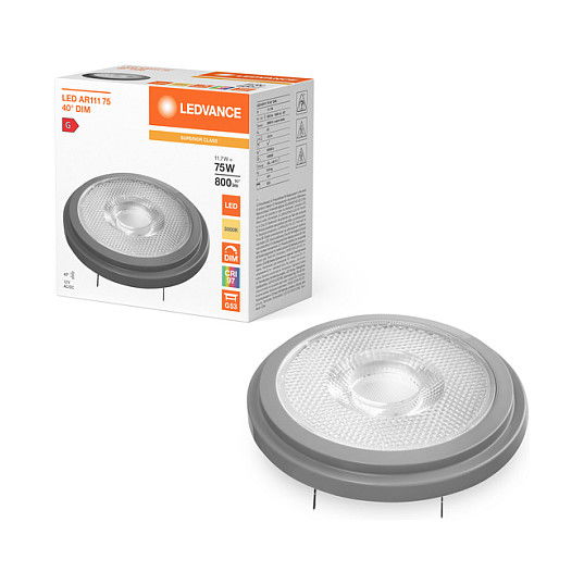 OSRAM AR111 75 40 11.7W Reflector LED Blanco Cálido G53 800 lm 3000K Dimm 148