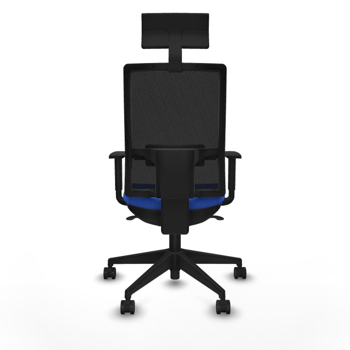 PIQUERAS Y CRESPO Silla de oficina Horna con Mecanismo Sincro Azul y Negro