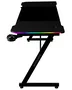 Mars Gaming Escritorio Gaming MGD-X160RGB Negro 160x60 cm con Iluminación RGB, Alfombrilla XXL, Soportes para Auriculares y Bebidas y Gestión de Cables
