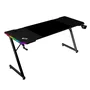 Mars Gaming Escritorio Gaming MGD-X160RGB Negro 160x60 cm con Iluminación RGB, Alfombrilla XXL, Soportes para Auriculares y Bebidas y Gestión de Cables